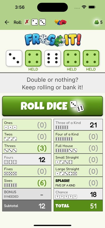 Roll and hold dice
