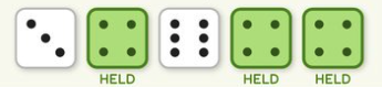 Roll and hold dice