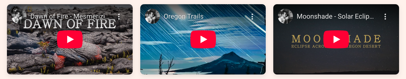 Oregon timelapse videos